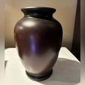 Ashland Brown / black Ceramic Vase 10.5” tall
